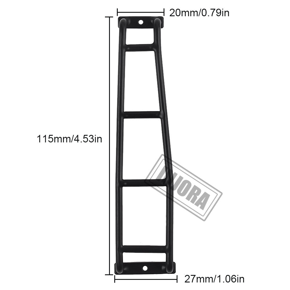 INJORA Straight/Curved Black Metal Side Ladder for 1/10 RC Rock Crawler 16 INJORA Straight/Curved Black Metal Side Ladder for 1/10 RC Rock Crawler