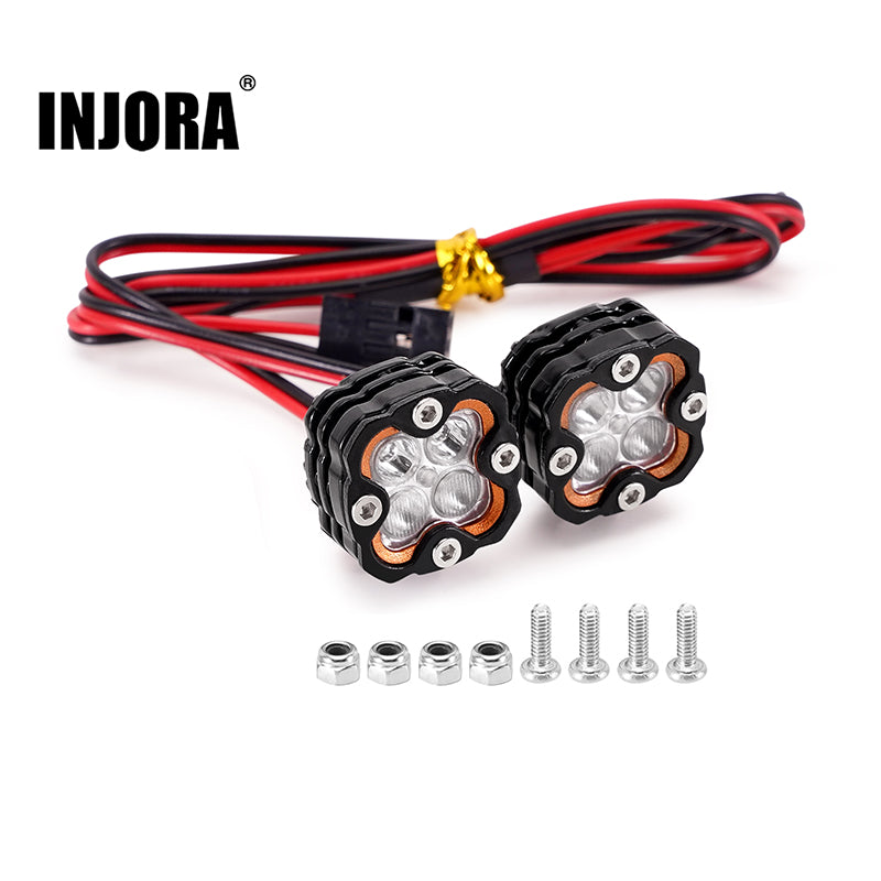 INJORA Super Bright LED Lights for 1/10 1/8 RC Car