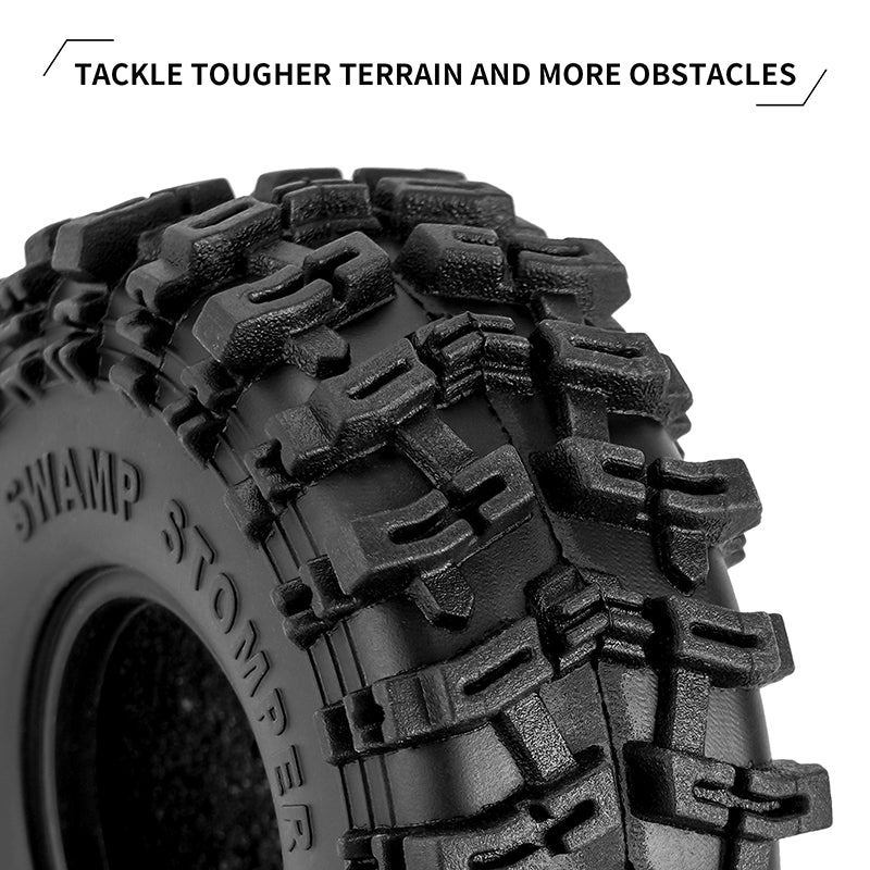 INJORA Swamp Stomper 1.0" Tires (4) (58mm/63mm) 14 INJORA Swamp Stomper 1.0" Tires (4) (58mm/63mm)