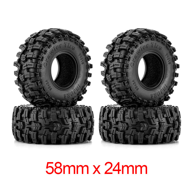 INJORA Swamp Stomper 1.0" Tires (4) (58mm/63mm) 3 INJORA Swamp Stomper 1.0" Tires (4) (58mm/63mm)