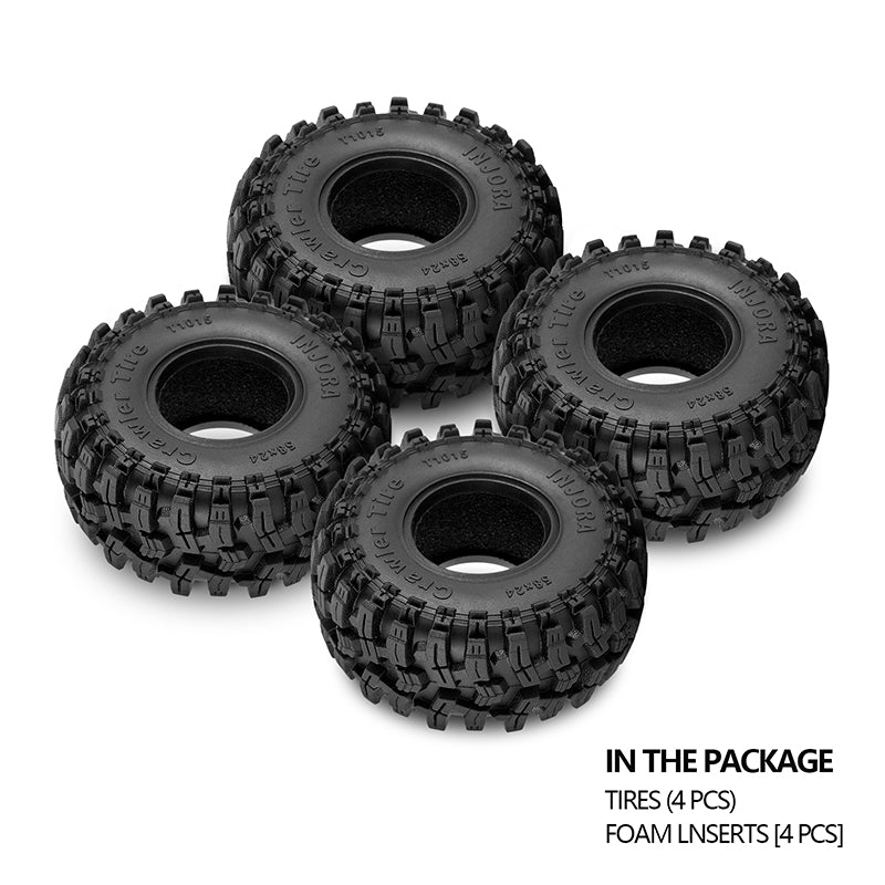 INJORA Swamp Stomper 1.0" Tires (4) (58mm/63mm) 6 INJORA Swamp Stomper 1.0" Tires (4) (58mm/63mm)