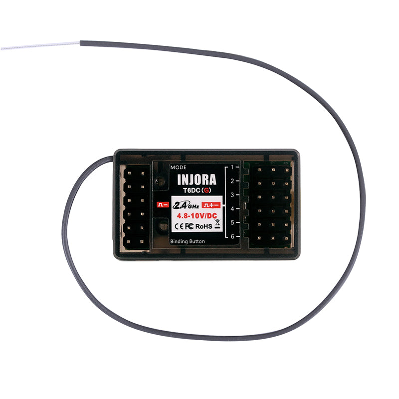 INJORA T6F 6CH T6DC T6DCG 2.4GHz RC Digital Transmitter with Receiver for RC Car Boat Tank 20 INJORA T6F 6CH T6DC T6DCG 2.4GHz RC Digital Transmitter with Receiver for RC Car Boat Tank