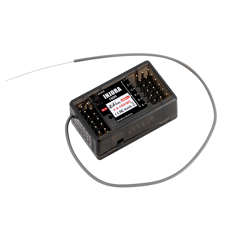 INJORA T6F 6CH T6DC T6DCG 2.4GHz RC Digital Transmitter with Receiver for RC Car Boat Tank 9 INJORA T6F 6CH T6DC T6DCG 2.4GHz RC Digital Transmitter with Receiver for RC Car Boat Tank