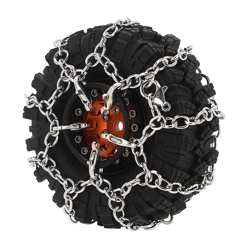 INJORA Tires Snow Chain for 55-65mm 1.0" Tires (4M-93) 6 INJORA Tires Snow Chain for 55-65mm 1.0" Tires (4M-93)