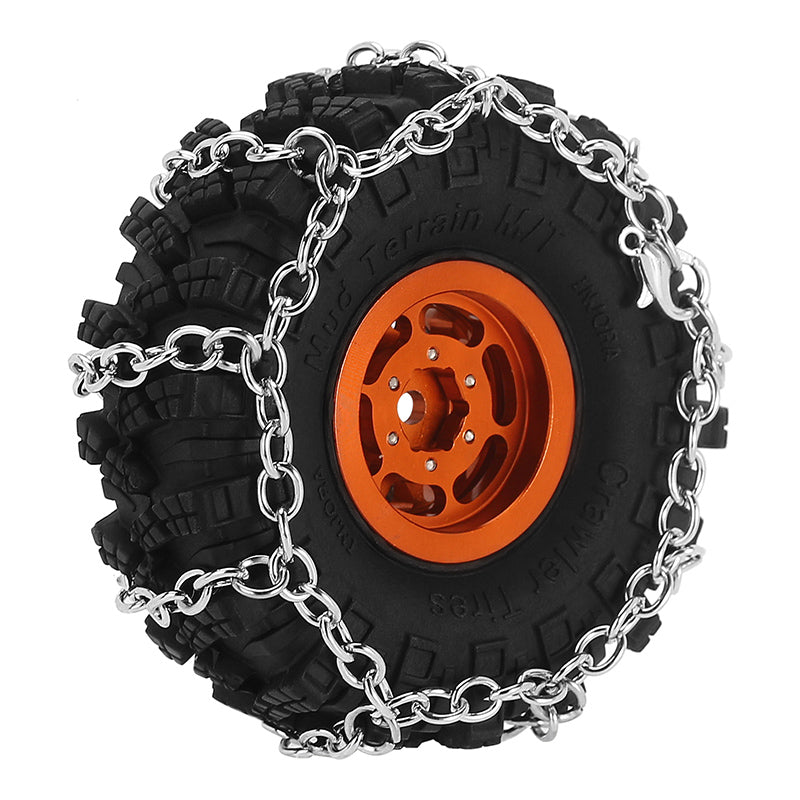 INJORA Tires Snow Chain for 55-65mm 1.0" Tires (4M-93) 7 INJORA Tires Snow Chain for 55-65mm 1.0" Tires (4M-93)