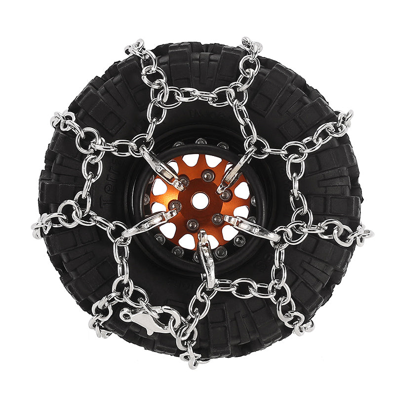 INJORA Tires Snow Chain for 55-65mm 1.0" Tires (4M-93) 8 INJORA Tires Snow Chain for 55-65mm 1.0" Tires (4M-93)