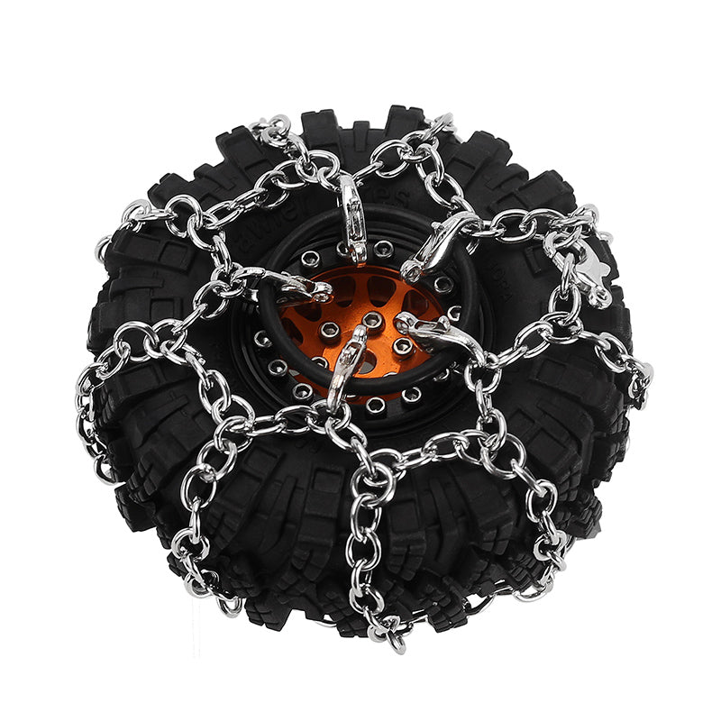 INJORA Tires Snow Chain for 55-65mm 1.0" Tires (4M-93) 10 INJORA Tires Snow Chain for 55-65mm 1.0" Tires (4M-93)