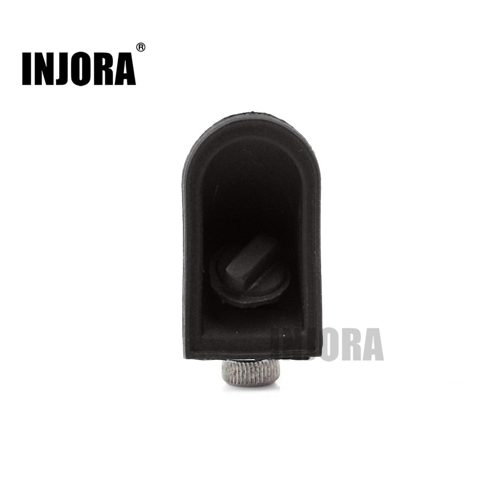 INJORA TRX4 Soft Plastic Black Fuel Tank Cap Cover for RC Crawler T4 Traxxas TRX-4 Upgrade Part