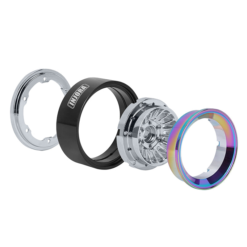 INJORA Turbine 1.3" CNC Aluminum Beadlock Wheels for 1/24 1/18 RC Crawler (W1303) 11 INJORA Turbine 1.3" CNC Aluminum Beadlock Wheels for 1/24 1/18 RC Crawler (W1303)
