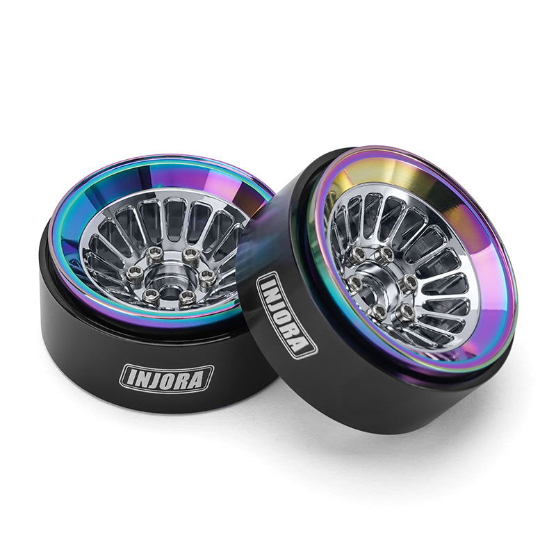 INJORA Turbine 1.3" CNC Aluminum Beadlock Wheels for 1/24 1/18 RC Crawler (W1303) 16 INJORA Turbine 1.3" CNC Aluminum Beadlock Wheels for 1/24 1/18 RC Crawler (W1303)