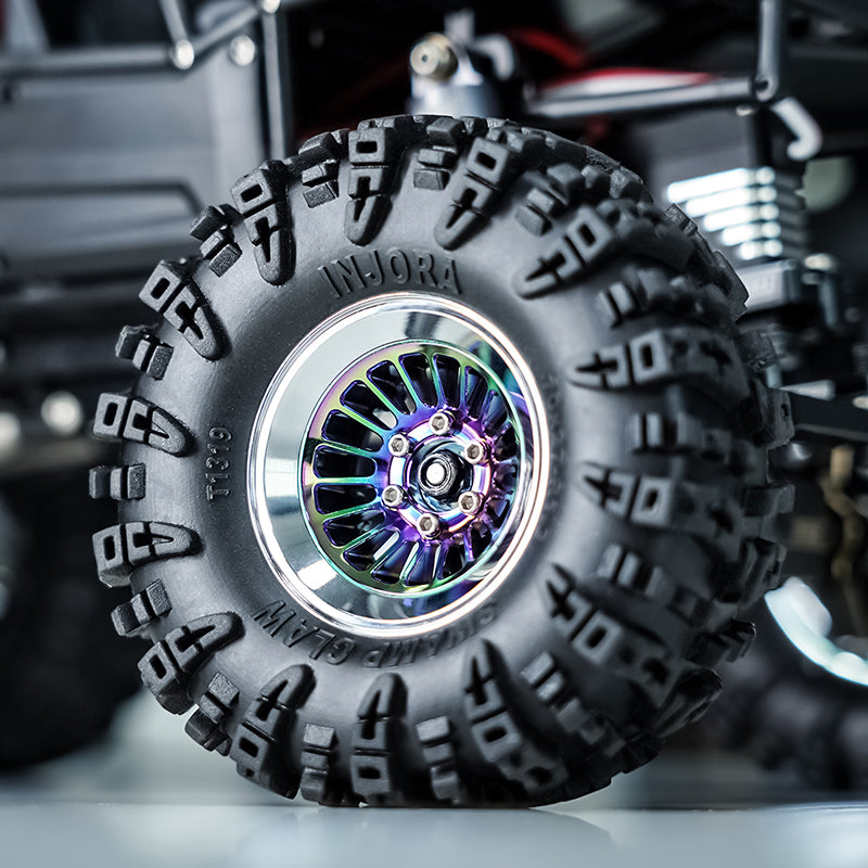 INJORA Turbine 1.3" CNC Aluminum Beadlock Wheels for 1/24 1/18 RC Crawler (W1303) 27 INJORA Turbine 1.3" CNC Aluminum Beadlock Wheels for 1/24 1/18 RC Crawler (W1303)