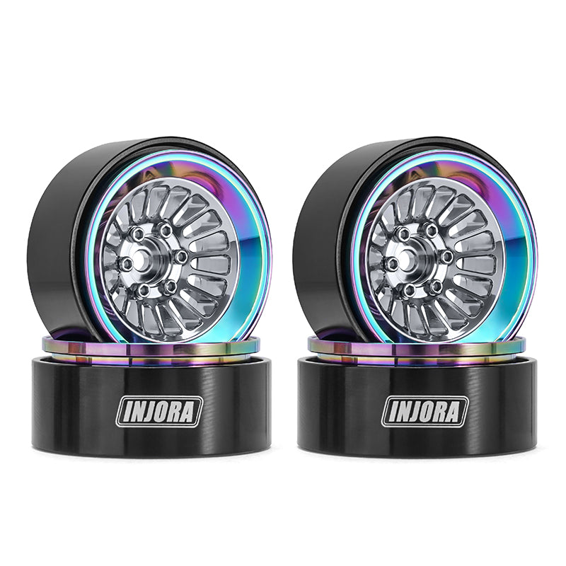 INJORA Turbine 1.3" CNC Aluminum Beadlock Wheels for 1/24 1/18 RC Crawler (W1303) 10 INJORA Turbine 1.3" CNC Aluminum Beadlock Wheels for 1/24 1/18 RC Crawler (W1303)