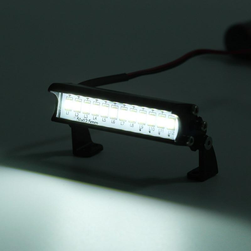 INJORA Universal 54mm 12-Light Roof Headlight for 1/10 RC Car 9 INJORA Universal 54mm 12-Light Roof Headlight for 1/10 RC Car