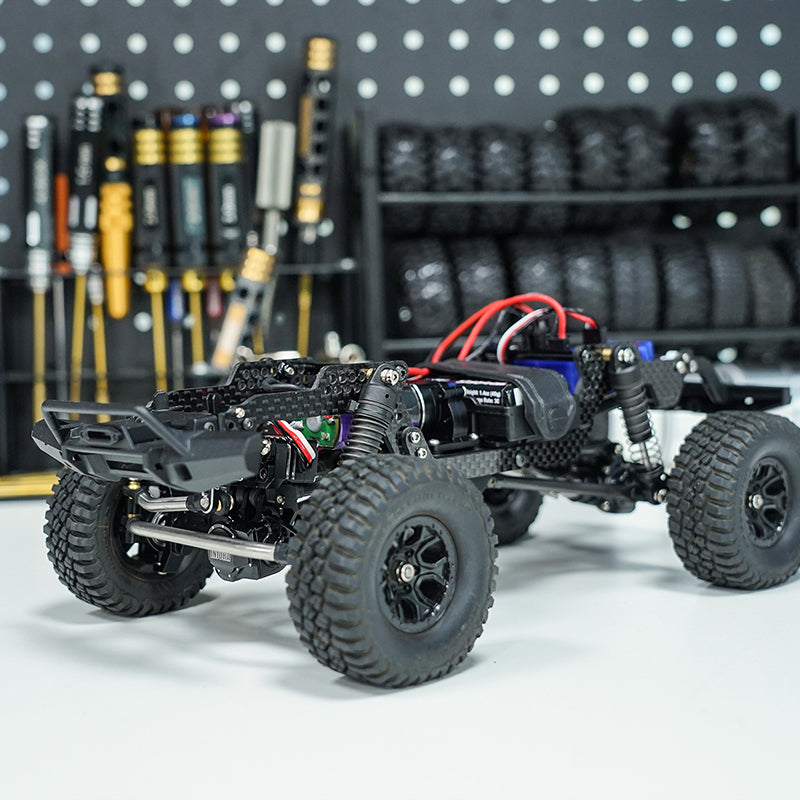 INJORA Universal LCG Chassis Frame Kit for 1/18 TRX4M (Carbon Fiber) 15 INJORA Universal LCG Chassis Frame Kit for 1/18 TRX4M (Carbon Fiber)