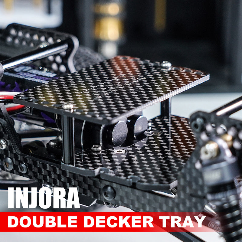 INJORA Universal LCG Chassis Frame Kit for 1/18 TRX4M (Carbon Fiber) 19 INJORA Universal LCG Chassis Frame Kit for 1/18 TRX4M (Carbon Fiber)