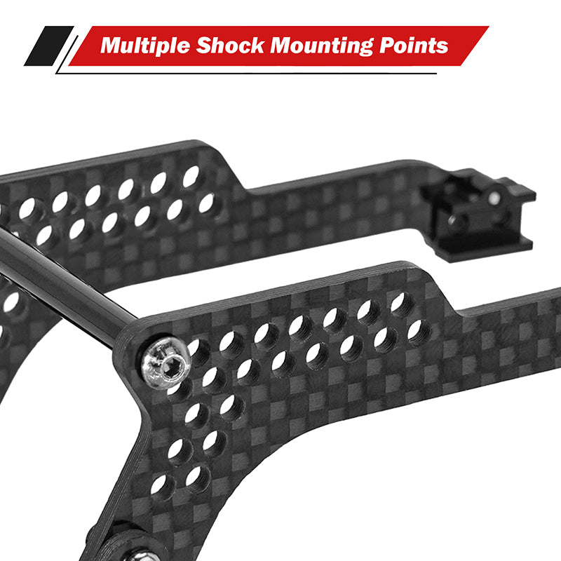 INJORA Universal LCG Chassis Frame Kit for 1/18 TRX4M (Carbon Fiber) 9 INJORA Universal LCG Chassis Frame Kit for 1/18 TRX4M (Carbon Fiber)