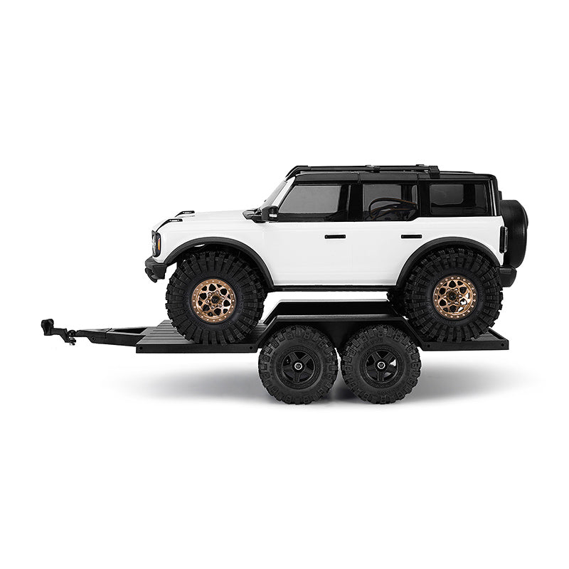 INJORA Utility Plastic Trailer with Hitch for 1/18 RC Crawler TRX4M 6 INJORA Utility Plastic Trailer with Hitch for 1/18 RC Crawler TRX4M