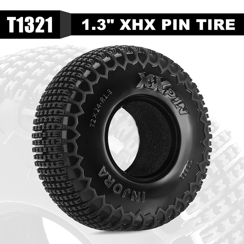 INJORA XHX Pin 1.3" Tires (4) (72*24mm) 4 INJORA XHX Pin 1.3" Tires (4) (72*24mm)
