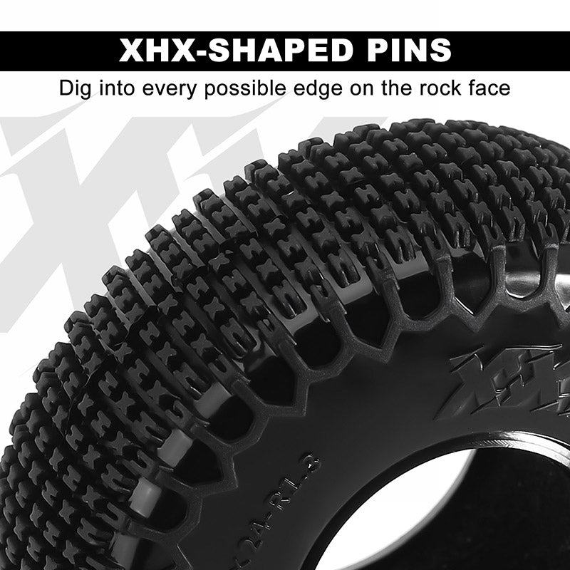 INJORA XHX Pin 1.3" Tires (4) (72*24mm) 5 INJORA XHX Pin 1.3" Tires (4) (72*24mm)