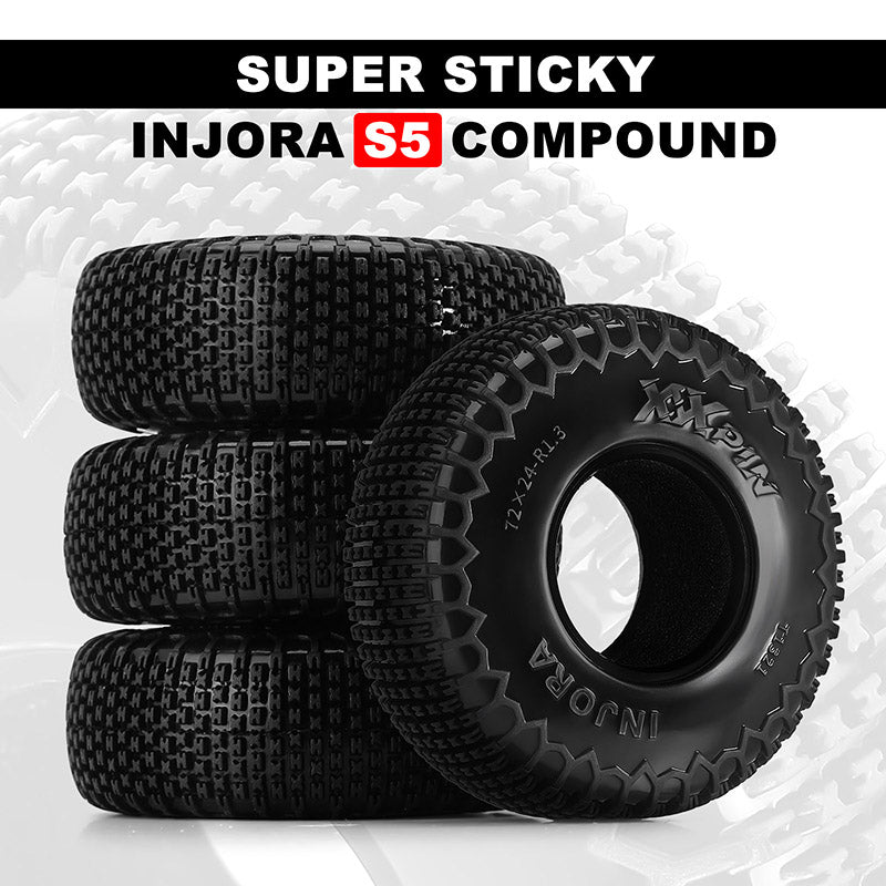 INJORA XHX Pin 1.3" Tires (4) (72*24mm) 6 INJORA XHX Pin 1.3" Tires (4) (72*24mm)