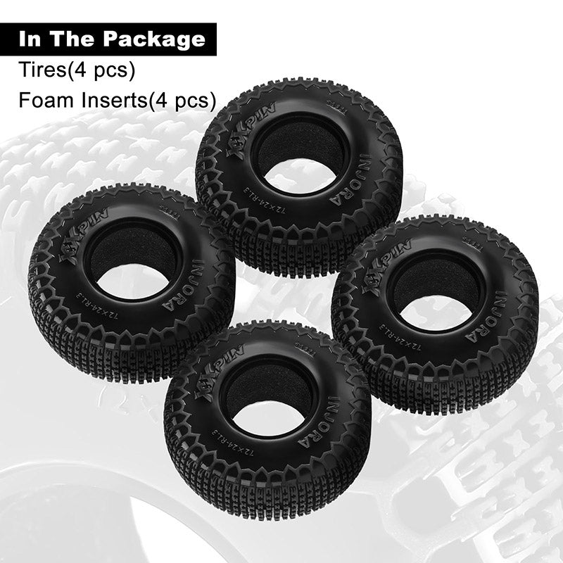 INJORA XHX Pin 1.3" Tires (4) (72*24mm) 7 INJORA XHX Pin 1.3" Tires (4) (72*24mm)