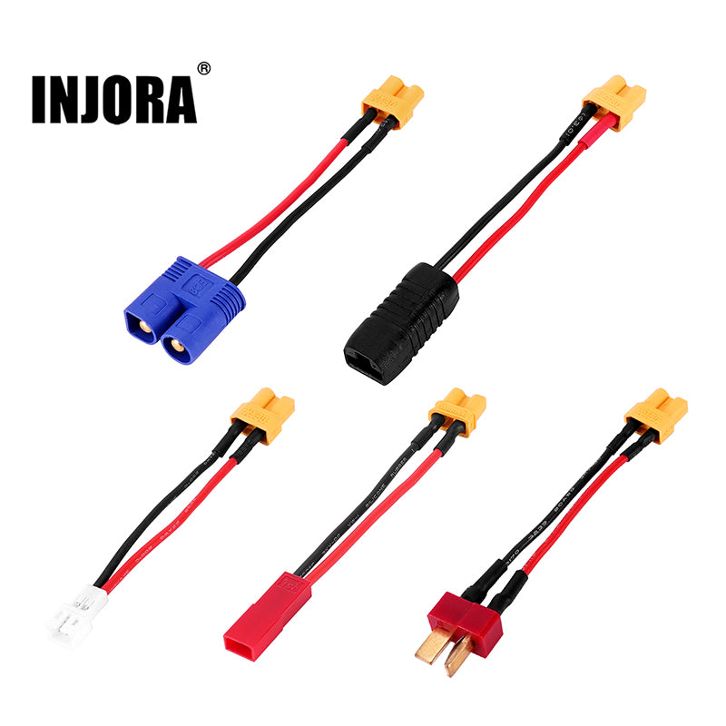 INJORA XT30 to JST-RCY JST PH2.0 TRX-4M T-Style EC3 Battery Adapter Cable Wire