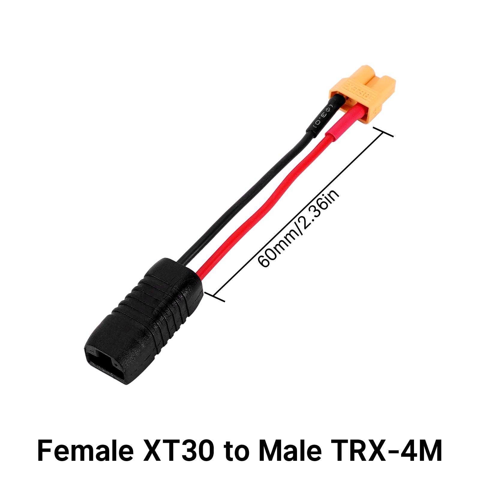 INJORA XT30 to JST-RCY JST PH2.0 TRX-4M T-Style EC3 Battery Adapter Cable Wire 5 INJORA XT30 to JST-RCY JST PH2.0 TRX-4M T-Style EC3 Battery Adapter Cable Wire
