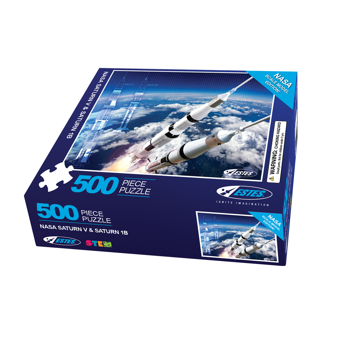 NASA Saturn V & Saturn 1B 500 Piece Puzzle