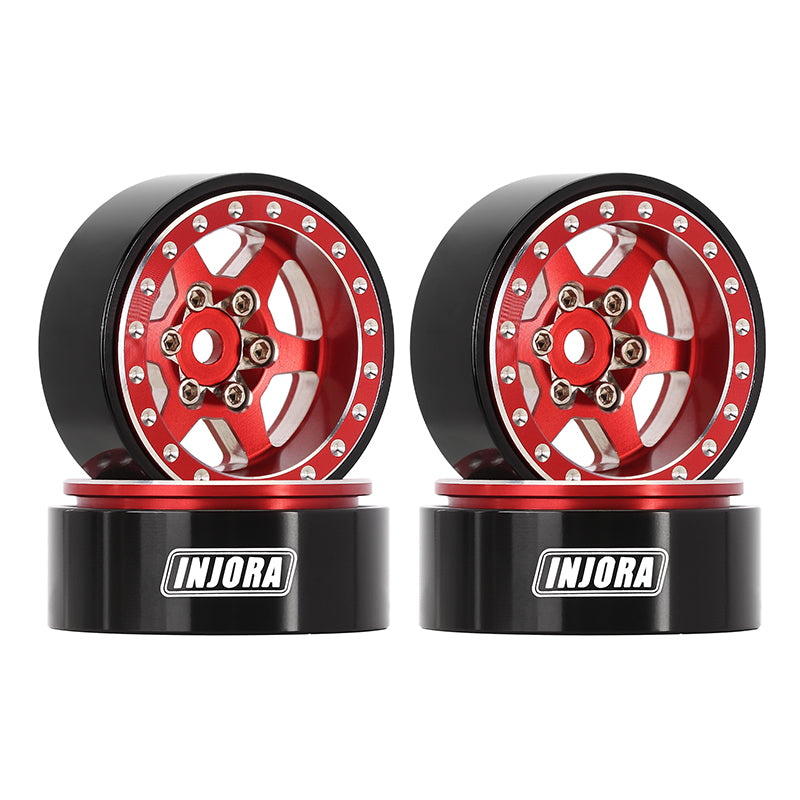 [Clearance Sale] INJORA 1.0 Plus Aluminum Beadlock Wheels for 1/24 1/18 RC Crawler (W1105)