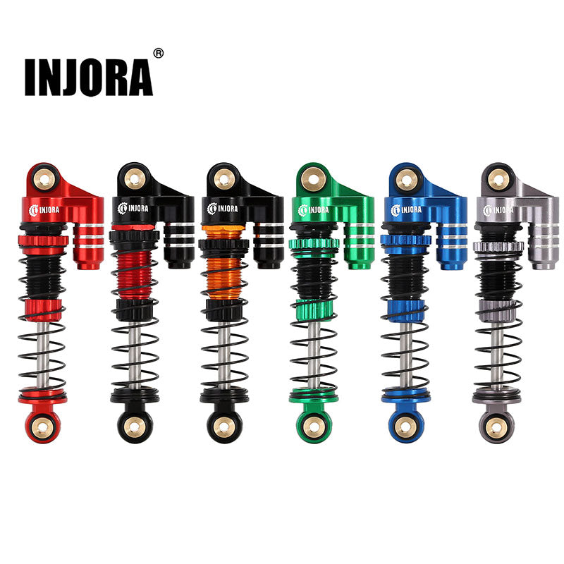 [Clearance Sale] INJORA 39mm Aluminum Threaded Oil Shocks with Fake Reservoir for SCX24 FCX24M