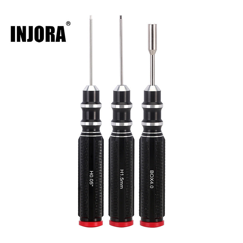 [Clearance Sale] INJORA 3PCS 0.05" 1.5mm Hex & 4.0mm Nut Driver Screwdrivers for SCX24 AX24