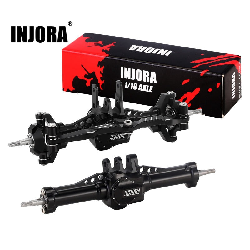 [Clearance Sale] INJORA CNC Aluminum Front Rear Axles for 1/18 TRX4M, Stock Length (4M-74)