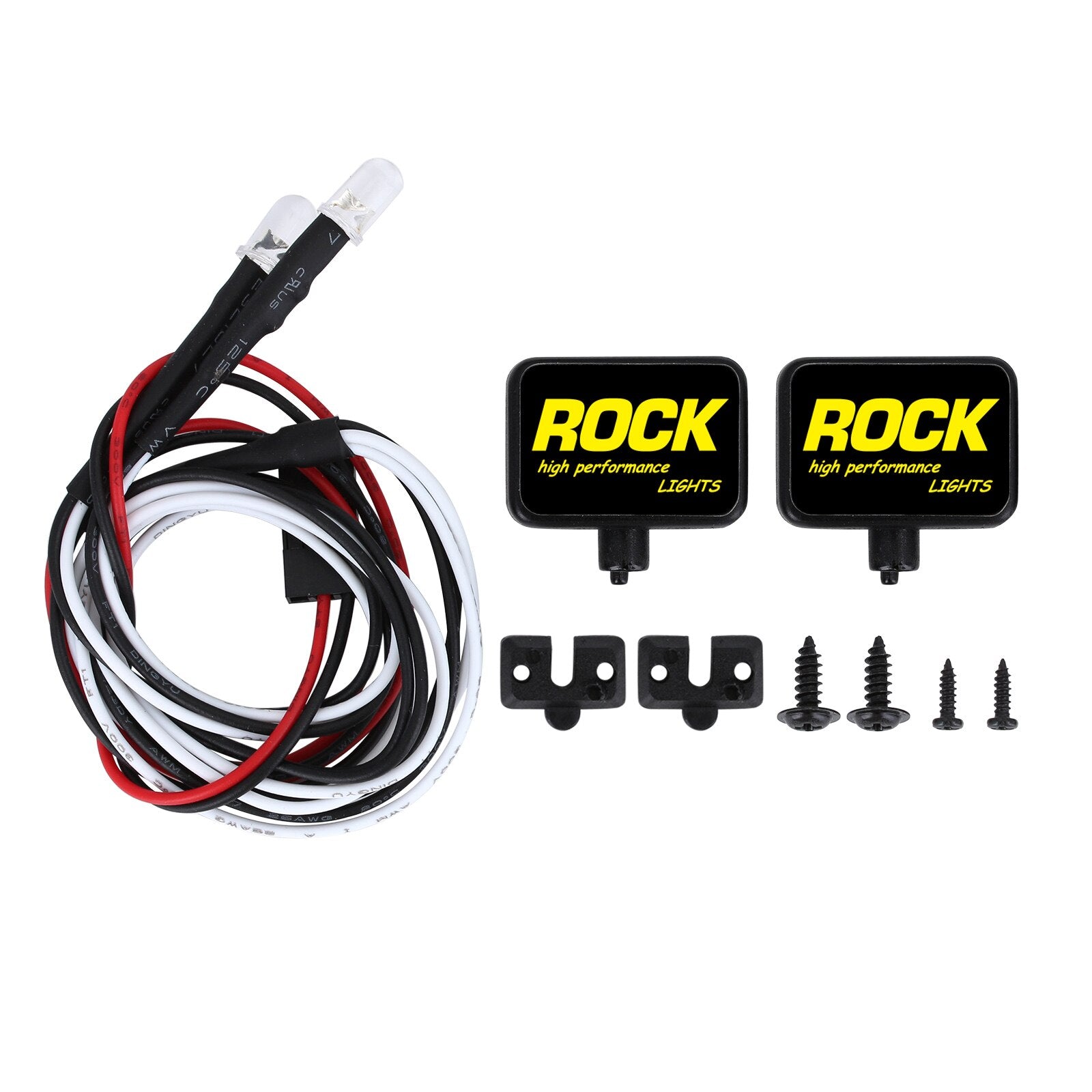 [Clearance Sale] INJORA Rock Design Square Lights 2LED Spotlight for 1/10 RC Crawler