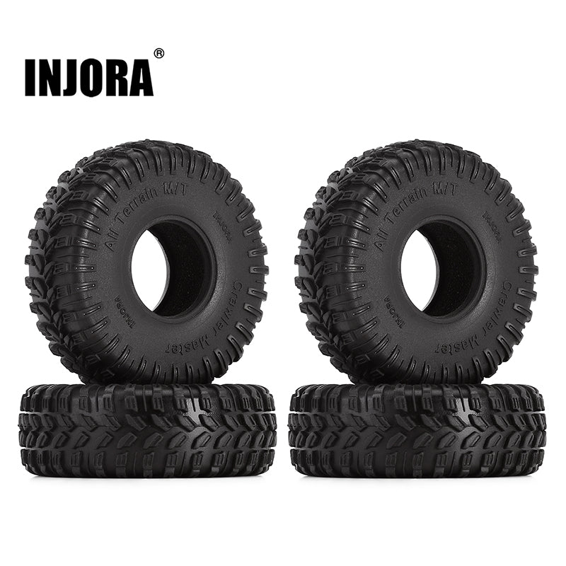 [Clearance Sale]INJORA 1.0" 61*21mm Soft All Terrain Tires for 1/24 RC Crawlers (4) (T1009)