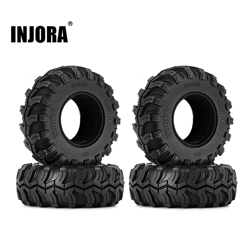 [Clearance Sale]INJORA Mud Paw 1.3" M/T Tires (4) (64*24mm)