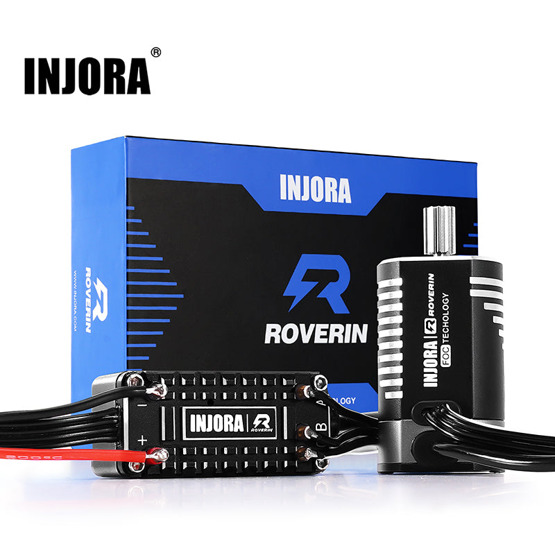 [US Warehouse] INJORA Roverin FOC Sensored Brushless ESC & Motor Combo for 1/18 TRX4M Ascent18 (4800Kv)