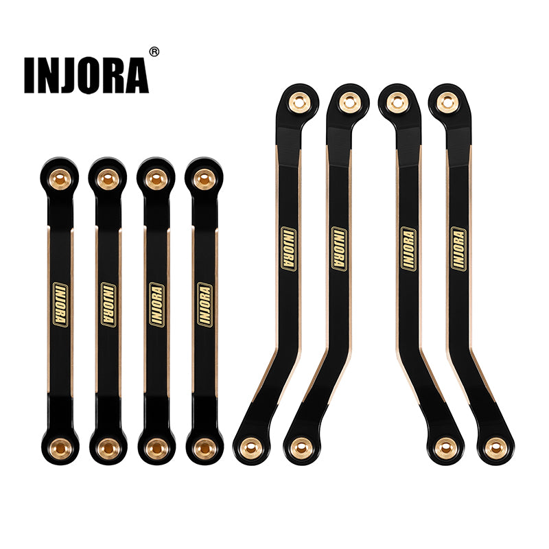[Germany Clearance Deal] INJORA Black Brass High Clearance Chassis Links for 1/24 FMS FCX24M