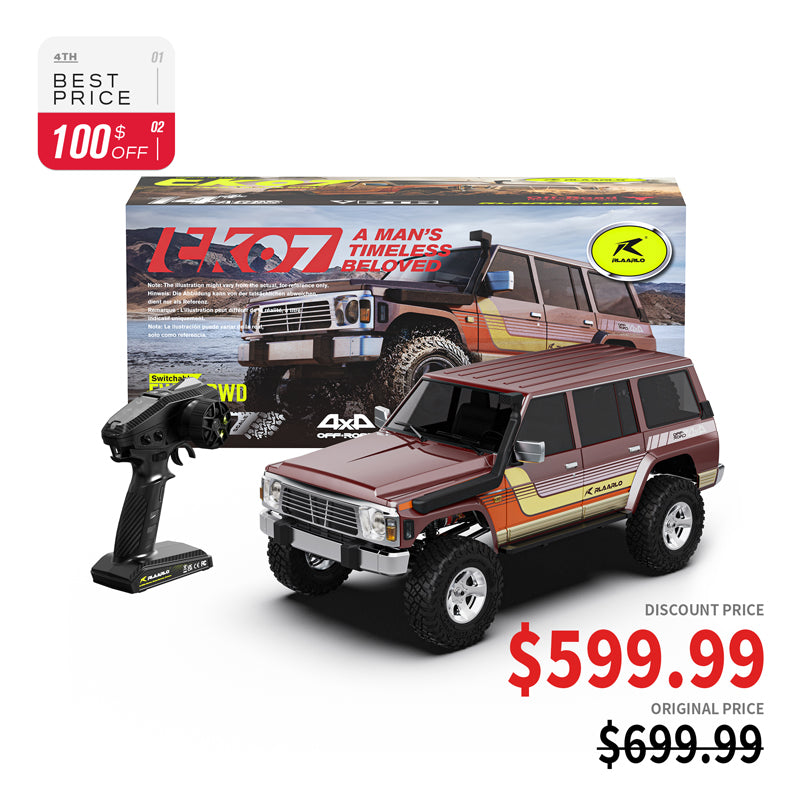 1/7 Scale 4WD Brushed RTR RC Crawler TK07