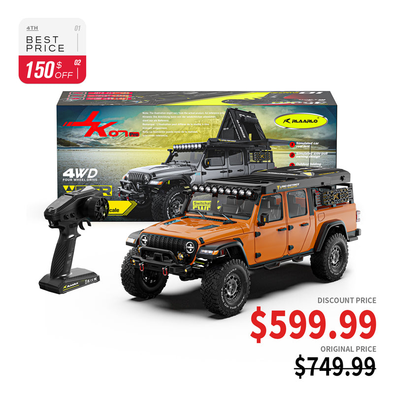 1/7 Scale 4WD Brushed RTR RC Crawler JK07Pro