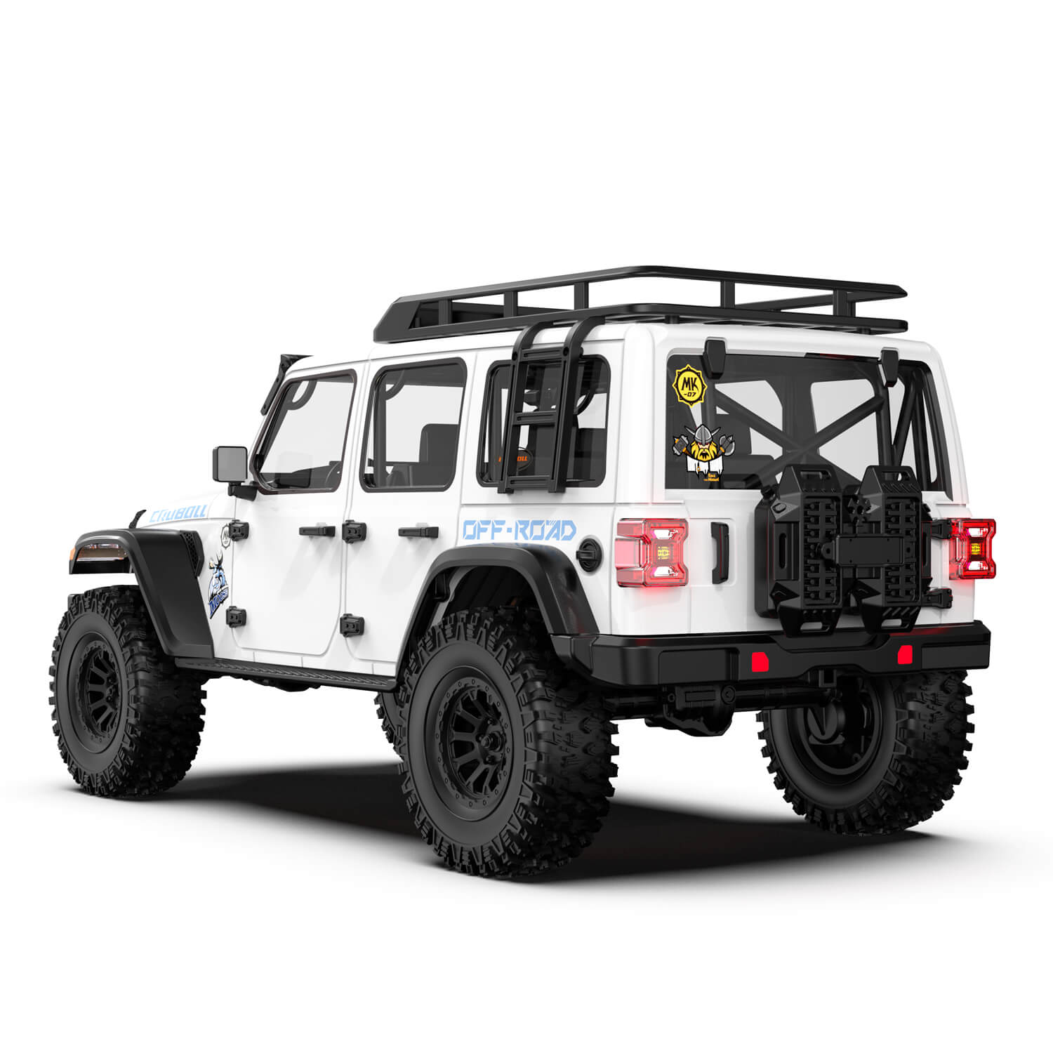1/7 Scale 4WD Brushless RTR RC Crawler MK-07 White 4 1/7 Scale 4WD Brushless RTR RC Crawler MK-07 White