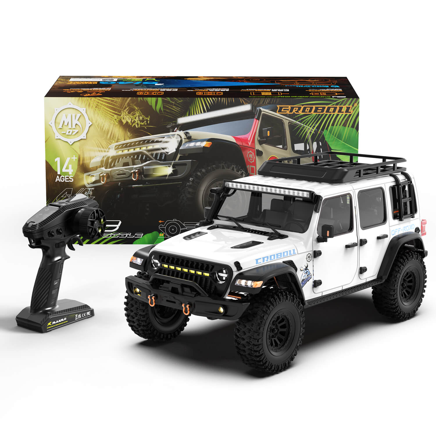 1/7 Scale 4WD Brushless RTR RC Crawler MK-07 White 10 1/7 Scale 4WD Brushless RTR RC Crawler MK-07 White