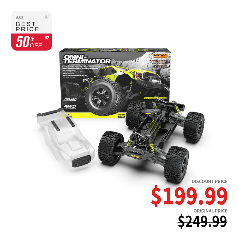 Rlaarlo Carbon Fiber Monster Truck Roller Version(Without electric parts)