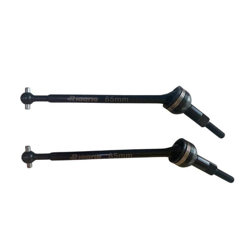 Rlaarlo Latest Carbon Steel Front Dogbone For 1/14 and 1/12 Buggy and Truggy (2PCS, Black)