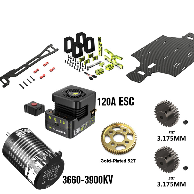 Dual Motor Conversion Parts Kit For 1/10th Scale On-Road Cars 3 Dual Motor Conversion Parts Kit For 1/10th Scale On-Road Cars