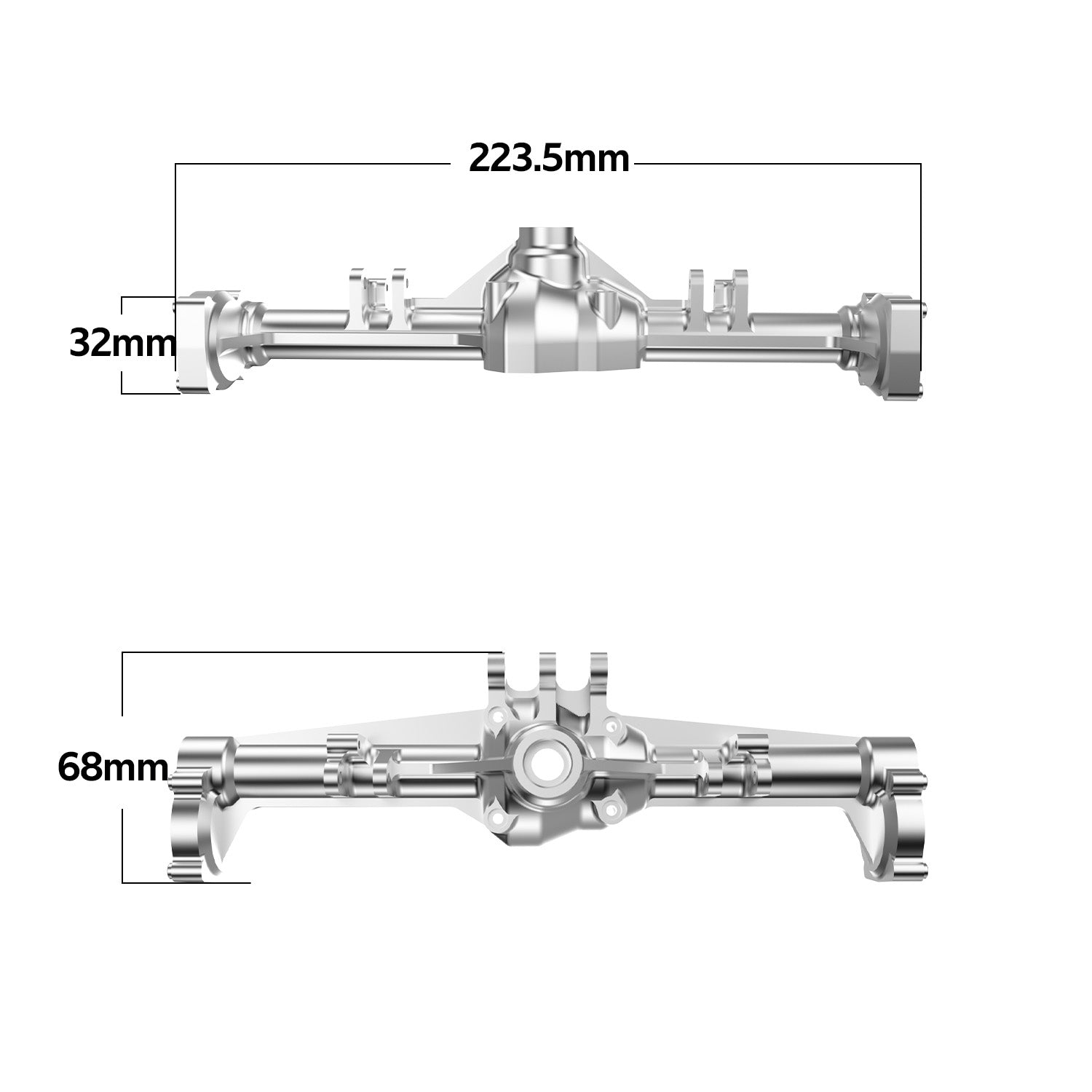 Metal Rear Portal Housing Axle For 1/7 RC Crawler 10 Metal Rear Portal Housing Axle For 1/7 RC Crawler