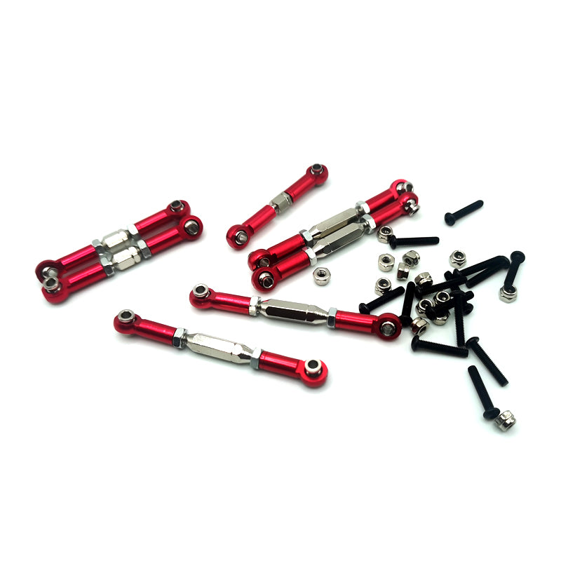Aluminum Alloy Tie Rod Set (7 PCS),For 1/14 and 1/12 Buggy and Truggy