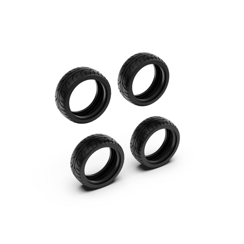 Tire and Foam Insert Set For 1/10 Scale On-Road Cars