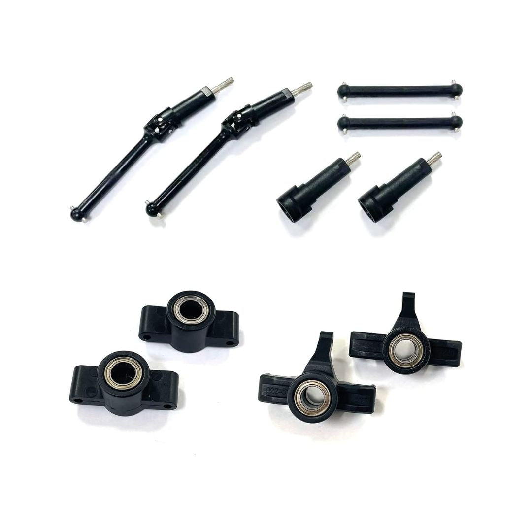 Dogbone Set, Front & Rear C-Hub Carriers for 1/16 Truck RLR-16011