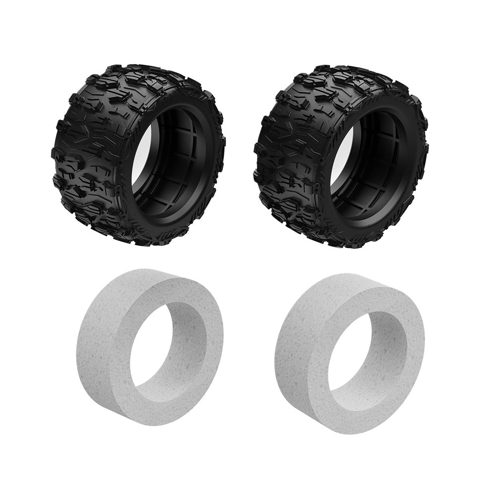 Tyre & Foam Set Spare Part for RC Car ROG1