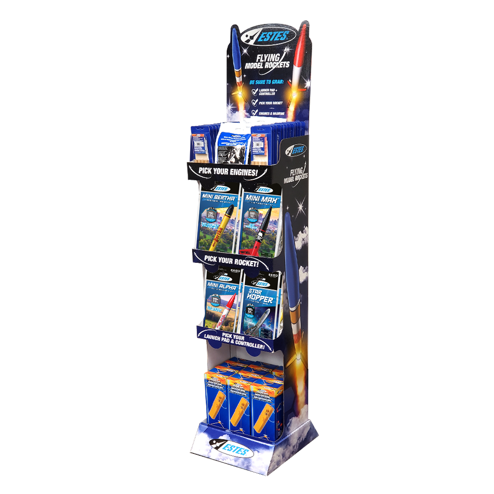 Point of Purchase (POP) Mini Rockets Display